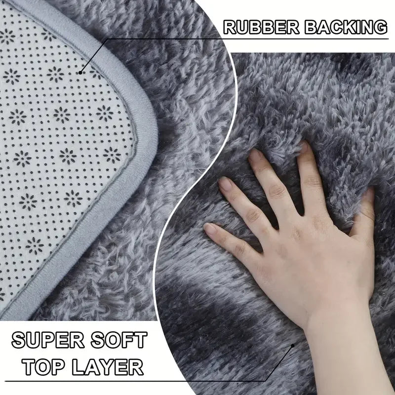 Super soft fluffy carpet, used for modern fluffy area carpets indoors, living rooms, anti slip, machine washed plush carpets