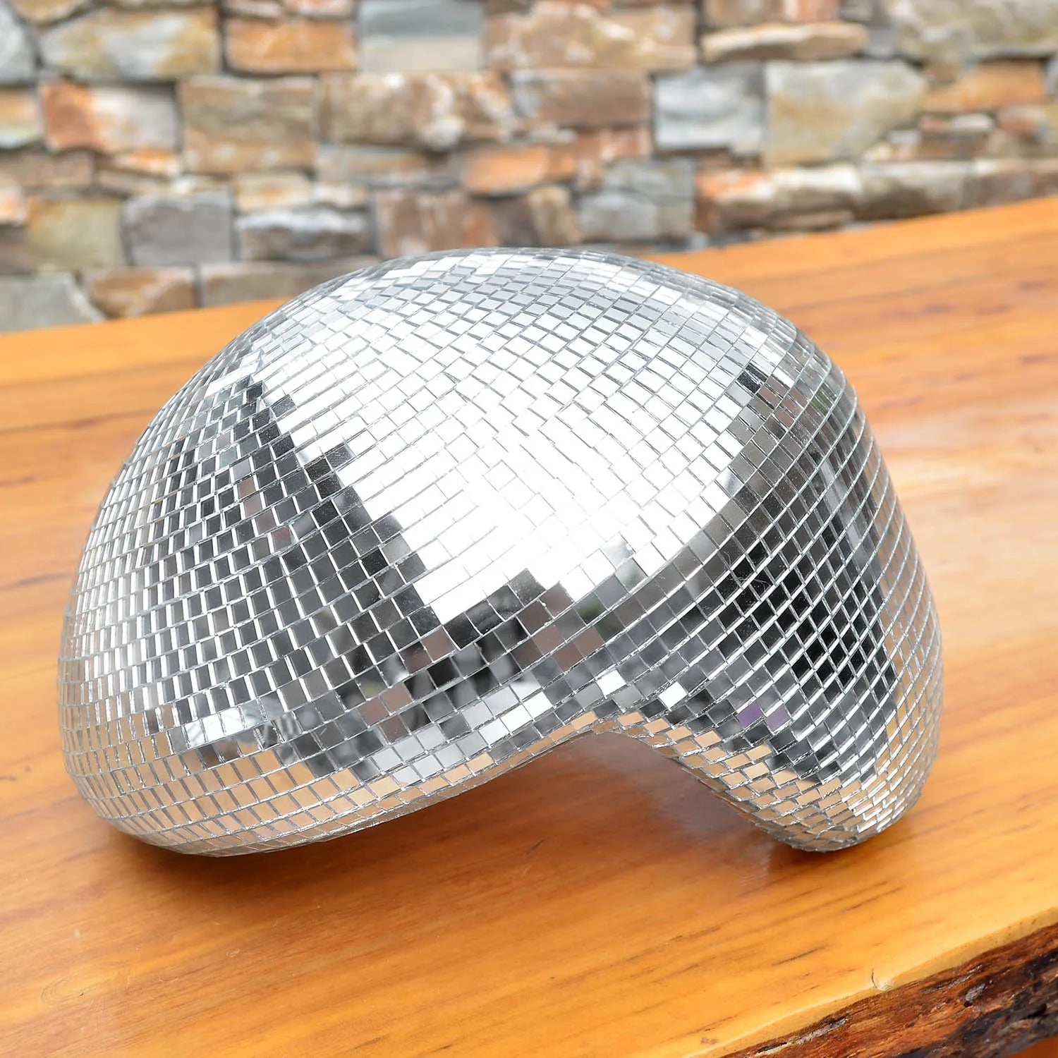 Melted Disco Ball Mirror Reflective Funky Modern Home Decor Handmade Aesthetic Room Decor Melting Mirror Ball For Table Shelf